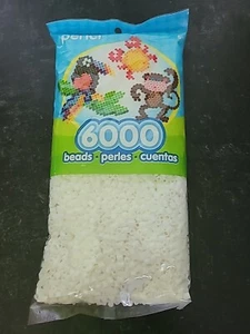 6000 Perler Weiß Handwerk Sicherung Perlen Versiegelt Paket - Bild 1 von 3