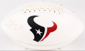 Lamar Miller Signed Houston Texans Logo NFL Football w/ COA - Picture 1 of 4