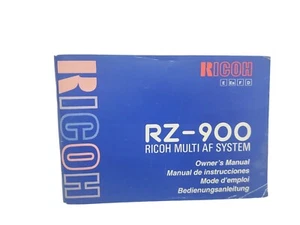 Manuale Ricoh RZ-900 - Foto 1 di 3