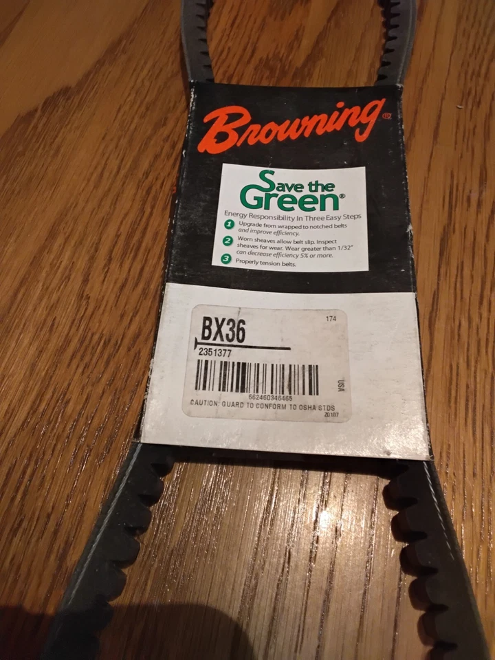 Cinturón con muescas BX36 Browning EPDM Foto 1 de 1