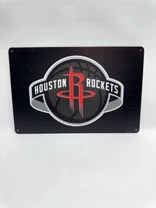 Houston Rockets Vintage Style Metal Sign NBA Basketball - Picture 1 of 2