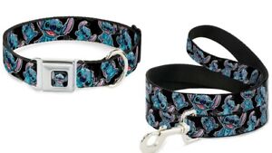 Buckle Down Seatbelt Dog Collar or Leash - STITCH - Disney S M L Made USA