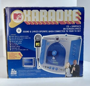 MTV Karaoke The Singing Machine SMGK-1000 Vintage With Accessories Mic, Wires… - Picture 1 of 5