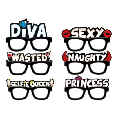 Глупые характеристики селфи 6 стаканов девочки вечер вечеринка день рождения курица фото Бут весело - Изображение 1 из 2