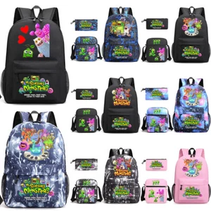 3pcs My Singing Monsters Backpack Laptop Satchel Shoulder Bag Pencil Case Gift - Picture 1 of 42