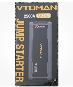 VTOMAN Portable 12VJump Starter 2500AMPs 20000mAh Battery BackUp New Ships Fast - Picture 1 of 3
