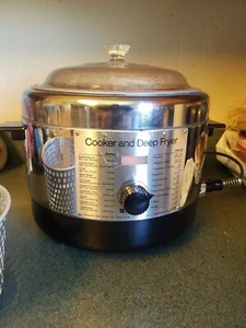 RARE Vintage Penncrest Deep Fryer Cooker Electric EUC  - Imagen 1 de 11
