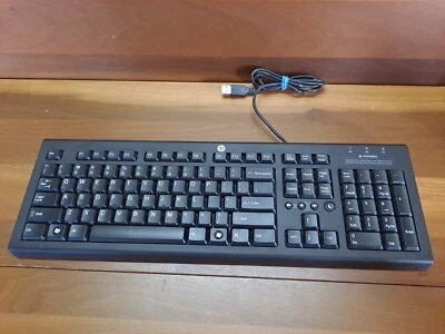 Used HP Acer Full Size USB Keyboard PR1101U  - BLACK - Image 1 of 4