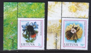 Lituania 1999 #698-99 abejorros de 2 sellos - Imagen 1 de 1