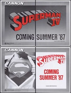 SUPERMAN IV - Original 1985 Trade AD / 4pg ADVERT / poster_ Quest for Peace - Picture 1 of 7