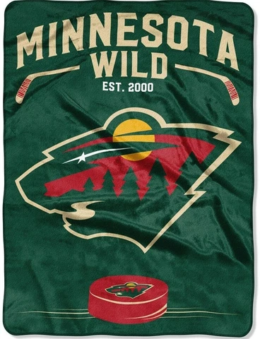 Minnesota Wild NHL 60" x 80" Inspired Raschel Throw Blanket Cover