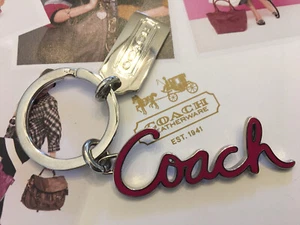 *COACH* Schlüsselanhänger Coach rosa Schrift - Bild 1 von 4