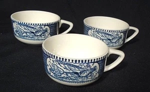 VAJILLA ROYAL "COURIER & IVES" - 3 TAZAS - VINTAGE AÑOS 60 - COMO NUEVA - Imagen 1 de 1