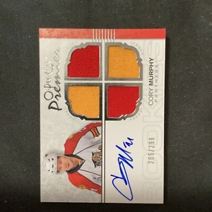 2007-08 O-Pee-Chee Premier Quad Memorabilia /299 Cory Murphy #109 Auto 55 - Picture 1 of 2