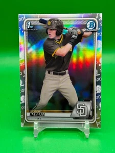 2020 Bowman Draft Chrome Robert Hassell 1st Bowman Refractor #BD-39 Padres - Bild 1 von 2