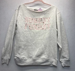 Felpa Donna Favola Selvaggia Spalla Goccia "Sunday Funday" Grigio Taglia S - Foto 1 di 8