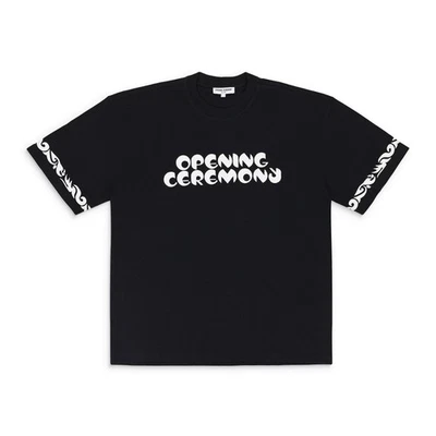 NUEVO CON ETIQUETAS CEREMONIA DE APERTURA Camiseta Negra De Gran Tamaño De Temporada Talla XS $130 Foto 1 de 4
