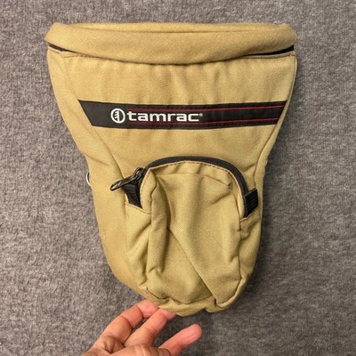 Vintage Tamrac 517 Camera Bag Khaki Made in USA Zippered Pocket - Image 1 of 4