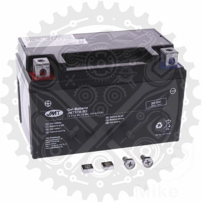 JMT Battery YTX7A-BS GEL L Compatible With Qingqi QM125T 10A 125 2007-2009 - Image 1 of 4