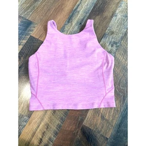 Camiseta sin mangas Lululemon Align cuello alto rosa jaspeado flor talla 6 Nulu - Imagen 1 de 4
