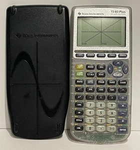 Texas Instruments TI-83 Plus Silver Edition Clear Graphing Calculator Working - Picture 1 of 4