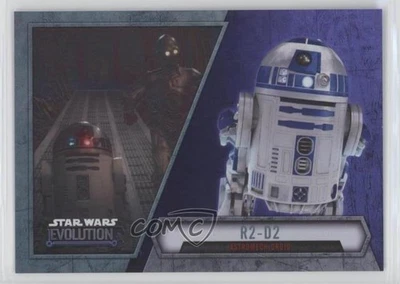 2016 Topps Star Wars Evolution Purple Lightsaber R2-D2 Astromech Droid #76 1j8 - Image 1 of 3
