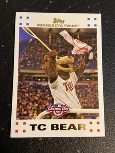 2007 Topps Eröffnungstag Maskottchen Baseballkarte - TC Bear - Minnesota Twins - Bild 1 von 2