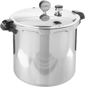 Presto 01784 23-Quart Induction Compatible Pressure Canner, Silver, Aluminum - Picture 1 of 6