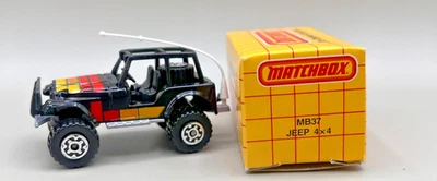 Camión Chrysler Jeep Laredo 1983 Matchbox MB #20 rojo vintage 4x4 con caja 1:64 Foto 1 de 4