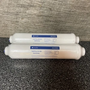 2 Aicro Refrigerator Water Filter Cartridge Taste & Odor Removal Replacement - Picture 1 of 4