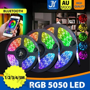 New RGB LED Strip Lights IP65 Waterproof 5050 1-5M 300 LEDs 12V USB Bluetooth OZ - Picture 1 of 10