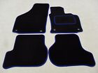 Fits VW Golf MK5 2004-09 Fully Tailored Deluxe Car Mats in Black with Blue Trim