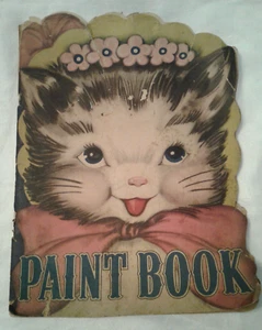 Vintage Kitty Cat My Own Malbuch & Malbuch - Mary Alice Stoddard - 1942 - Bild 1 von 10