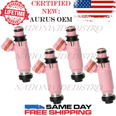 4x Inyectores de combustible OEM NUEVOS AURUS para 2001 2002 2003 2004 2005 Subaru Forester 2.5 Foto 1 de 4