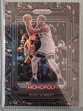 2022-23 NBA Prizm Monopoly Rudy Gobert SSP Icons Black Limited Edition #54