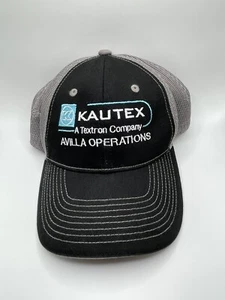 Cappello Kautex Textron Company Cappello Esterno Regolabile Avilla Nero Grigio Maglia - Foto 1 di 7