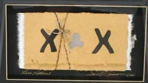 Deanna De Chauron LOVE LETTERS Mixed Media Collage Framed Signed Monterey Carmel - Picture 1 of 6