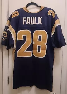 Authentic Reebok Marshall Faulk St Louis/ LA Rams NFL Jersey 56 Helmet Tag - Picture 1 of 7