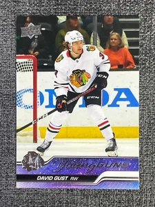 David Gust 2023-24 Upper Deck Series 1 Young Guns #218 Chicago Blackhawks - Picture 1 of 2