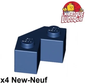 LEGO 4x Brick Modified Facet 2x2 Corner Corner Dark Blue/Dark Blue 87620 - Picture 1 of 1