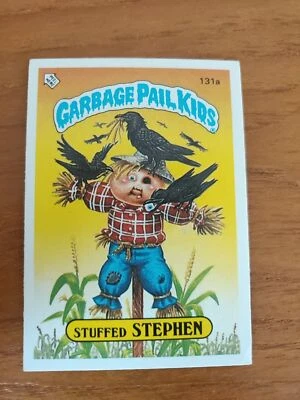 Topps UK Garbage Pail Kids 1986 Series 3 Sticker Stuffed Stephen 131a - Image 1 of 2