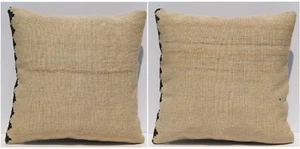 Kurdish kilim pillow covers cushion pillow 20"x20" Handwoven two kelim area rugs - Picture 1 of 4