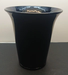 Vintage Indiana Glass Tiara Black Hunter Horn Vase - Picture 1 of 7