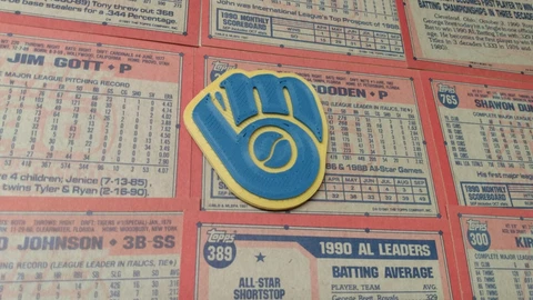 MLB Baseball Milwaukee Brewers Logo Refrigerator Magnet Cover