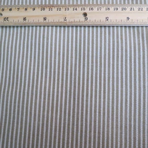Vintage 4 Yard Fabric Tutti Fruti/SeersuckerTan Striped print #19 - Picture 1 of 2