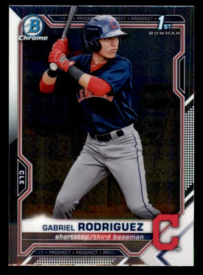 2021 Bowman Chrome Prospects #BCP180 Gabriel Rodriguez (ref 234030) - Image 1 of 2