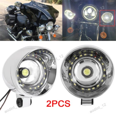 4" Motorcycle Spot Light Fog Lamp For Honda Shadow Spirit ACE Aero VT750 VT1100 Foto 1 de 4