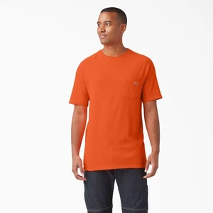 Dickies Short Sleeve Heavyweight Pocket Tee. Dickies Pocket T WS450 BO(Orange) - Picture 1 of 3