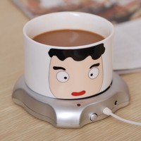 Fast USB Tea Coffee Warmer Heater Cup Mug Pad 4 Port USB Hub Office PC Laptop