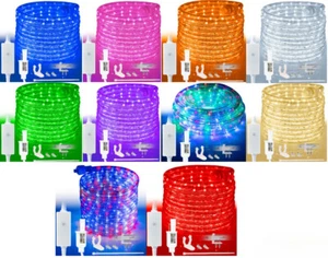 8-Mode LED Rope Light, Outdoor Waterproof Connectable Accent Lighting - Picture 1 of 87